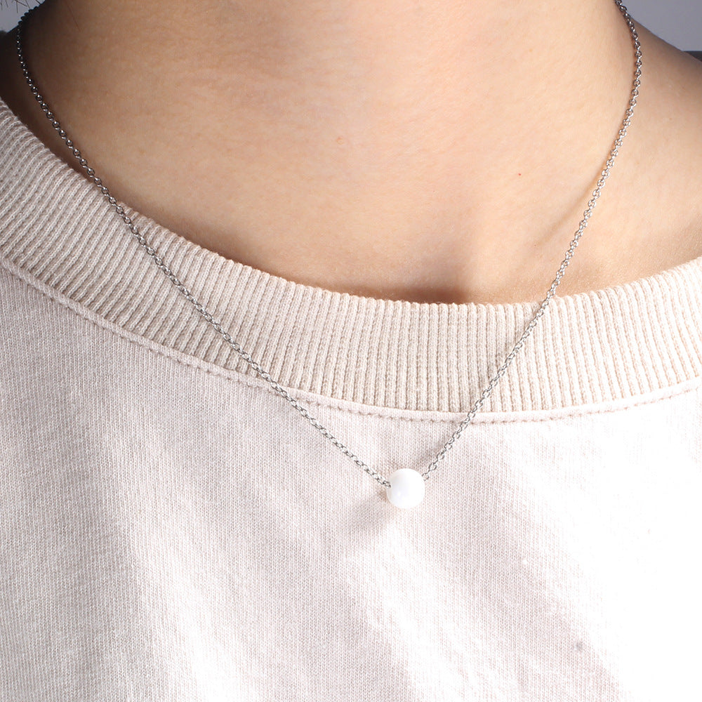 Damen Halskette mit stilvollem Anhänger aus hochwertigem Edelstahl Shop Nory