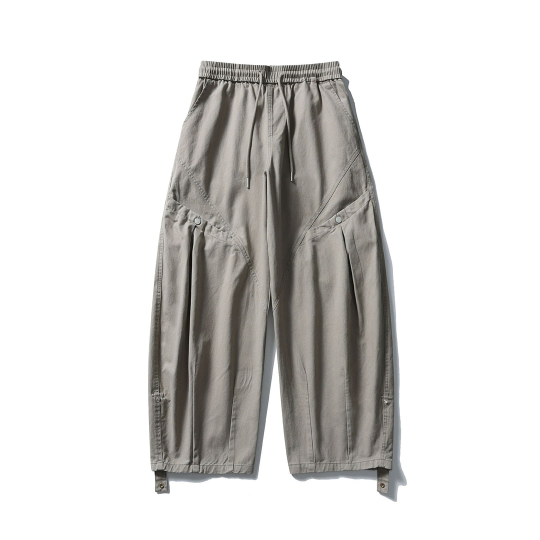 Damen Weite Cargo‑Hose mit elastischem Tunnelzugbund, aufgesetzten Pattentaschen und verstellbaren Beinriemen Shop Nory