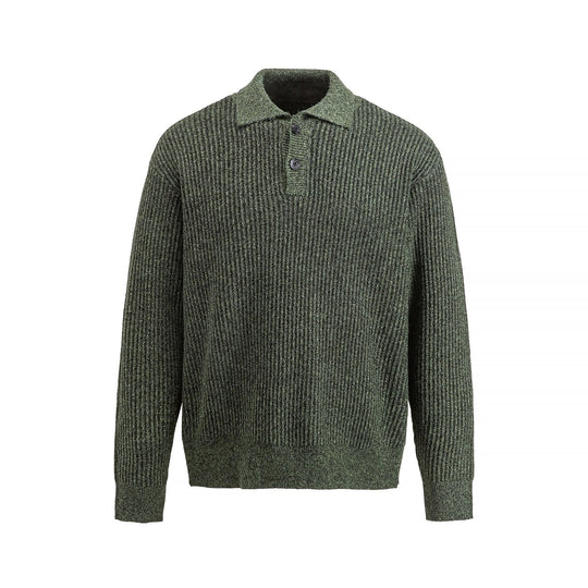 Herren Strickpullover mit Polokragen und markanter Rippenstruktur Shop Nory