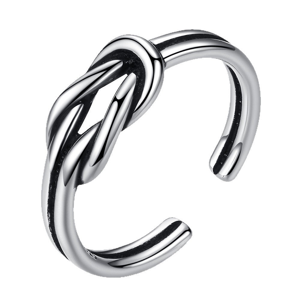 Damen moderner Edelstahlring mit glänzender Oberfläche Shop Nory