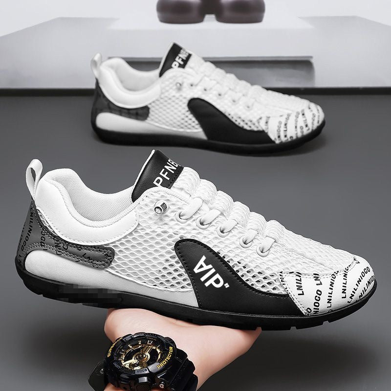Herren Leichter atmungsaktiver Mesh-City-Runner mit stabiler Gummisohle und dekorativem Print Shop Nory