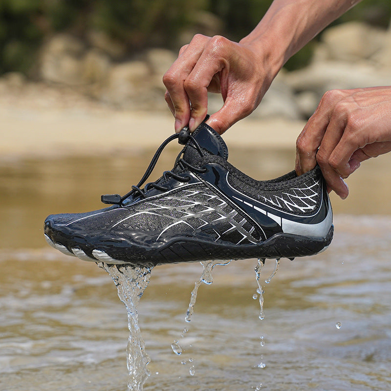 Damen wasserdichte Badeschuhe mit rutschfester Sohle und atmungsaktivem Obermaterial