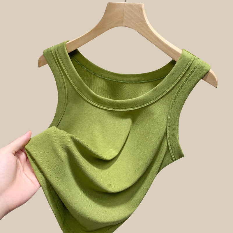 Damen ärmelloses Basic-Top aus hochwertigem Material