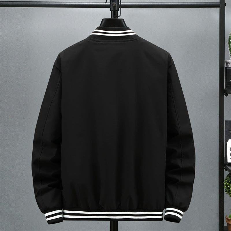 Herren Modische Bomberjacke mit Kontraststreifen Shop Nory