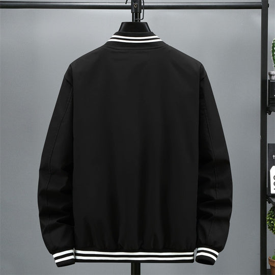 Herren Modische Bomberjacke mit Kontraststreifen Shop Nory