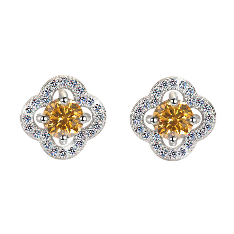 Damen Ohrringe mit kunstvollem Blumenmuster Shop Nory