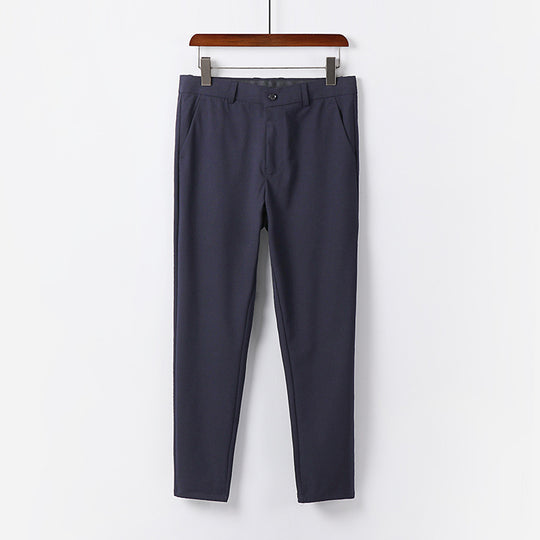 Herren Schmale Chino-Hose aus Stretch-Baumwollmix mit schmalem Bein und Bundfalten Shop Nory