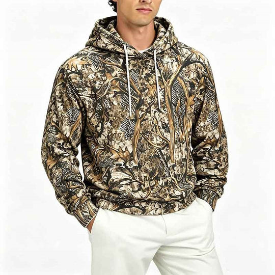 Herren Gemusterter Kapuzenpullover Shop Nory