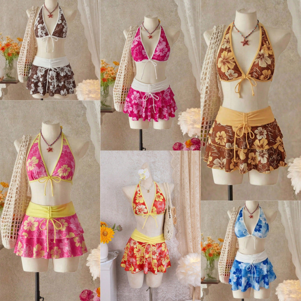 Damen Bikini-Set mit Rock