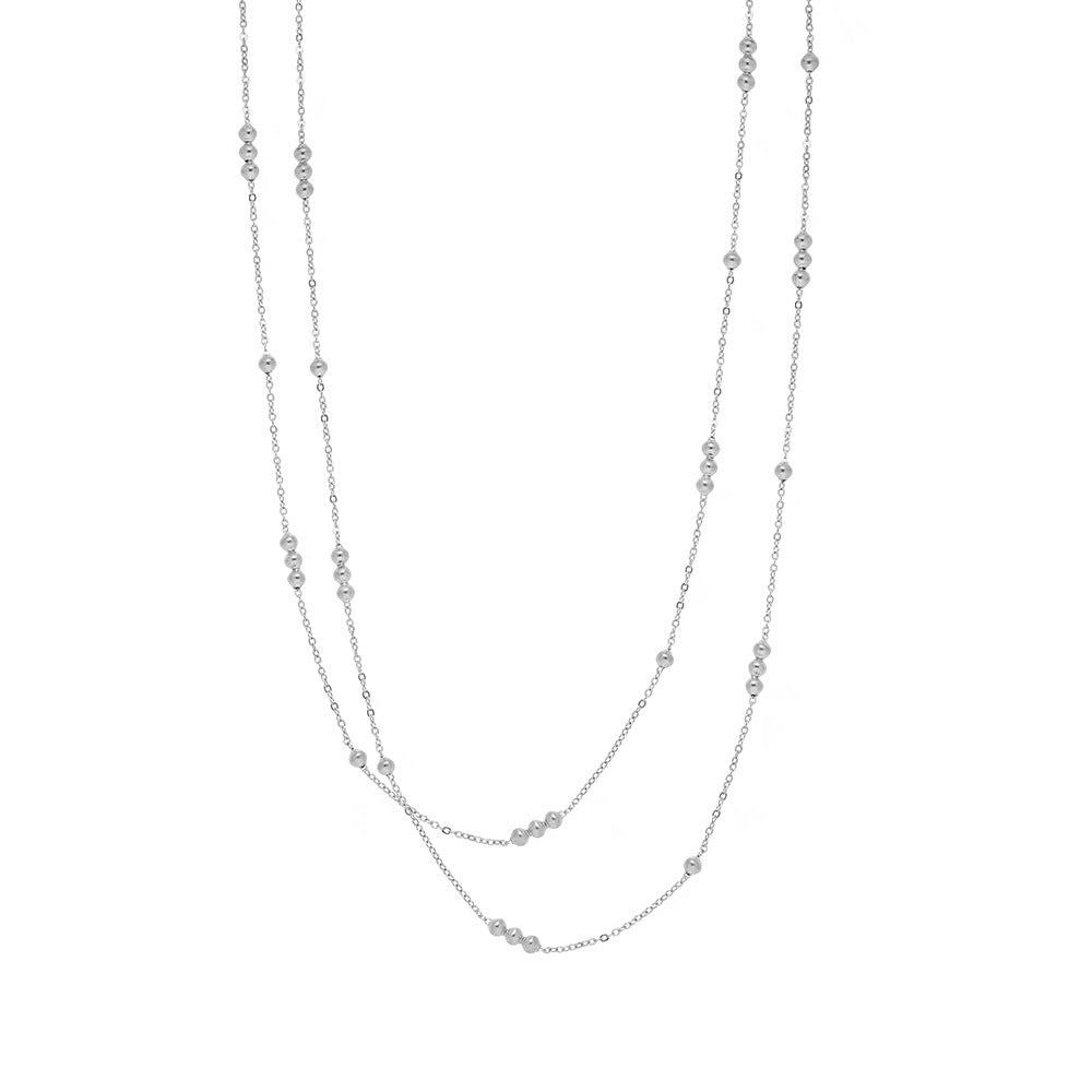 Damen Geschichtete Perlenkette Shop Nory