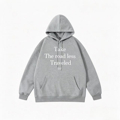 Unisex Oversize-Kapuzenpullover mit Statement-Print und Kängurutasche Shop Nory