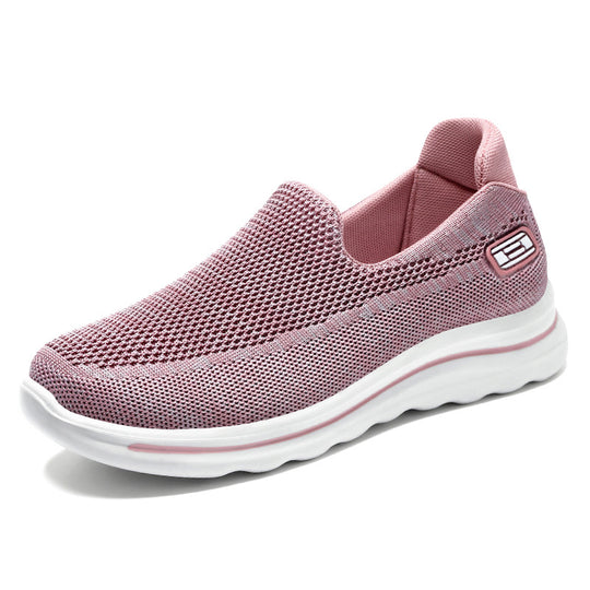 Damen nan Strick-Slip-On Komfortsneaker mit herausnehmbarem Memory-Fußbett und stoßdämpfender EVA-Zwischensohle Shop Nory