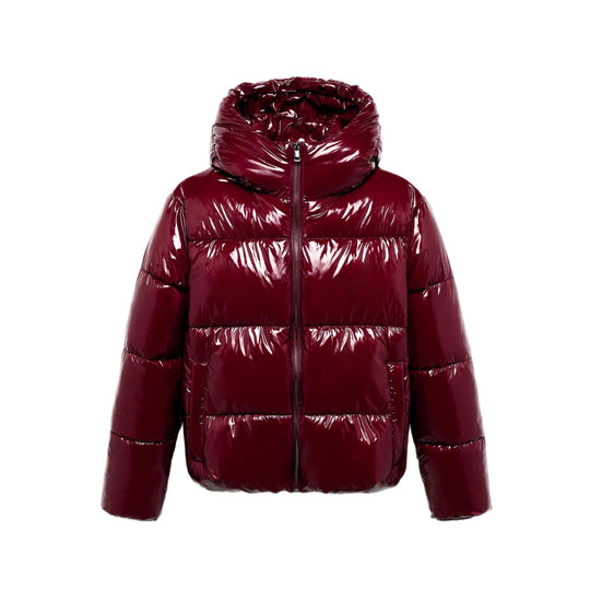 Damen Hochglanz Steppjacke mit hohem Kragen