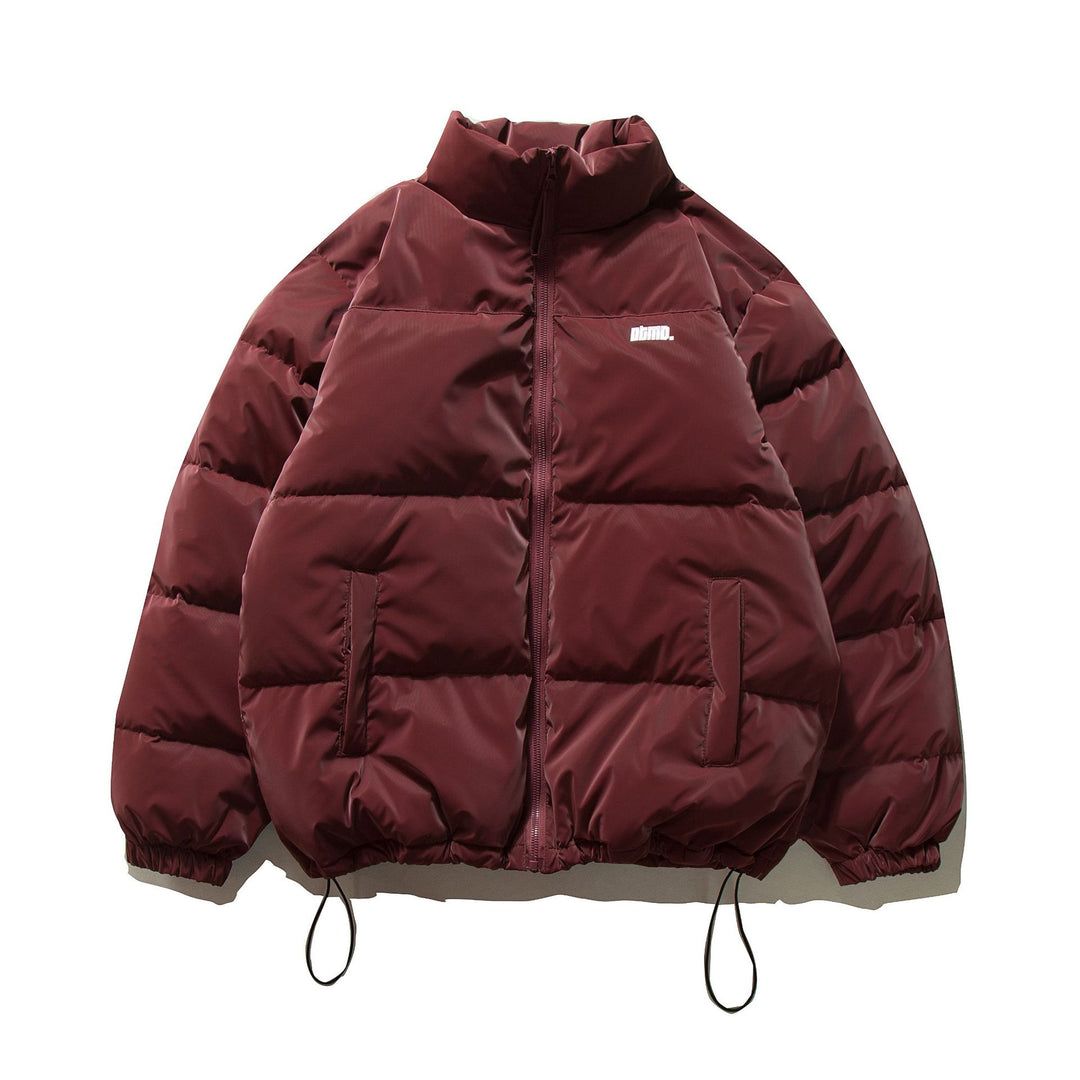Unisex Kurzer Oversize Stepp-Puffer mit hohem Stehkragen und Kordelzug Shop Nory