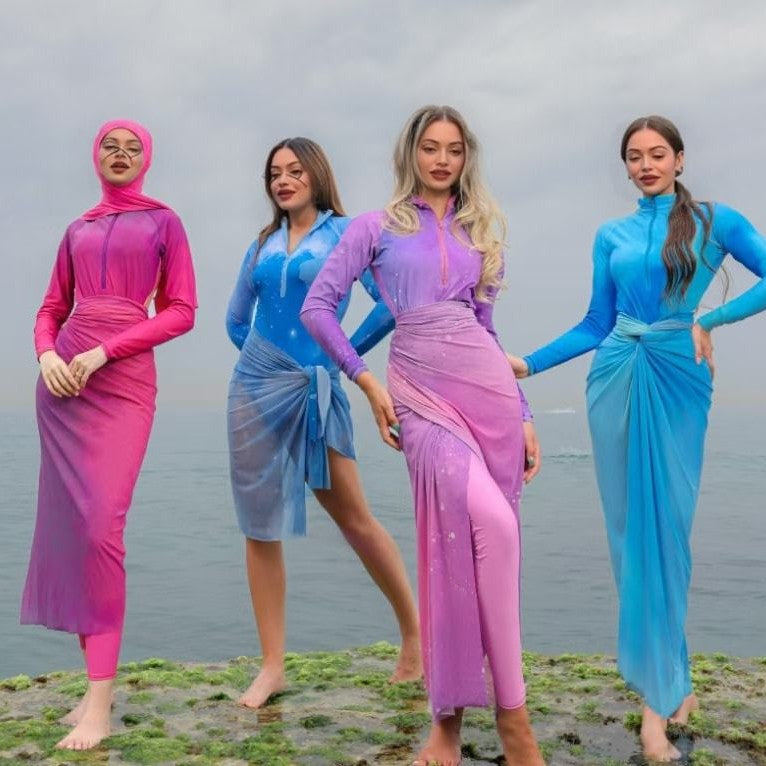 Damen Modischer Schwimmanzug mit Hijab