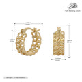 Damen Creolen mit kunstvollem, verwobenem Design aus 925 Sterling Silber Shop Nory