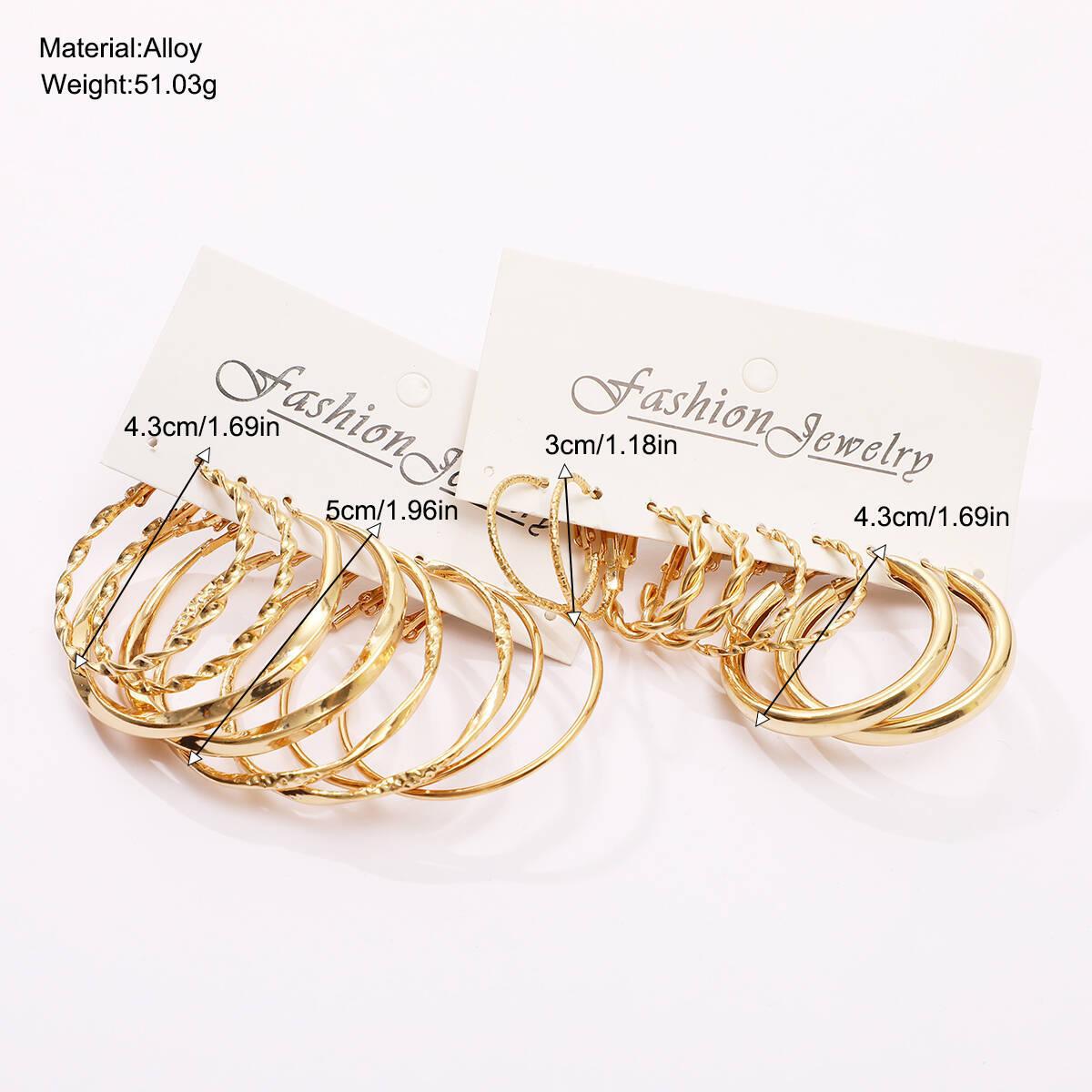 Damen Ohrstecker Set mit eleganten, geschwungenen und dekorativen Designs Shop Nory