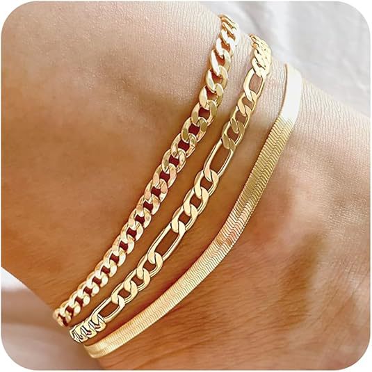 Damen Fußkettchen mit vielseitigem Glieder-Design und eleganten Akzenten Shop Nory