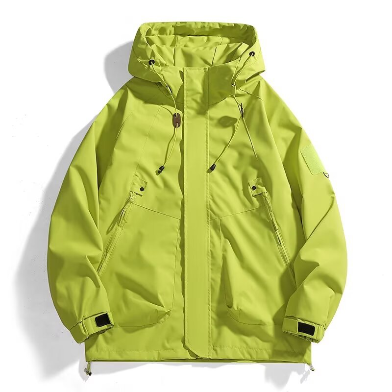 Herren Urbaner Utility-Softshellparka mit Kordelzug, Velcro-Ärmeln und verdeckten Reißverschlüssen Shop Nory