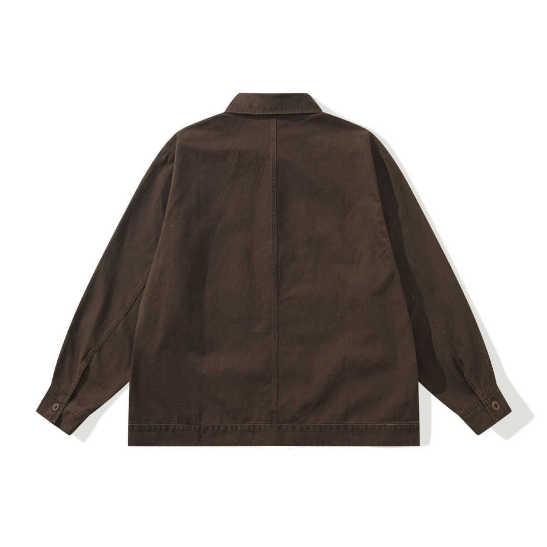 Herren Boxy-Canvas Utility-Blousonjacke mit großen Pattentaschen Shop Nory