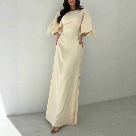 Damen Abendkleid mit Wickeldetail und Kimonoärmeln Shop Nory