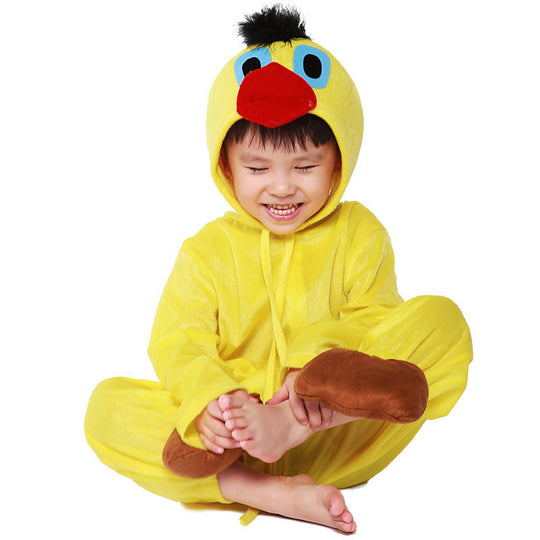 Mädchen Plüsch Entenkostüm mit Kapuze und bequemen Details Shop Nory