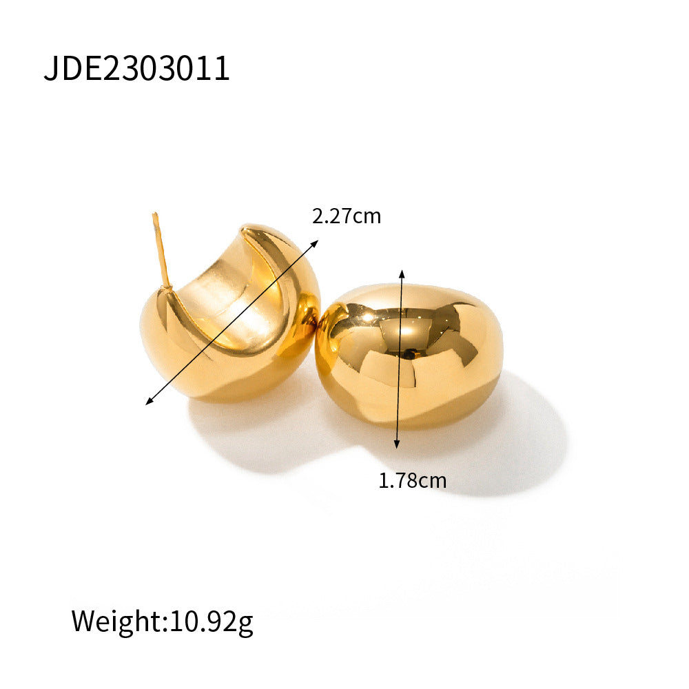 Damen Edelstahl Ohrstecker mit elegantem Tropfendesign Shop Nory