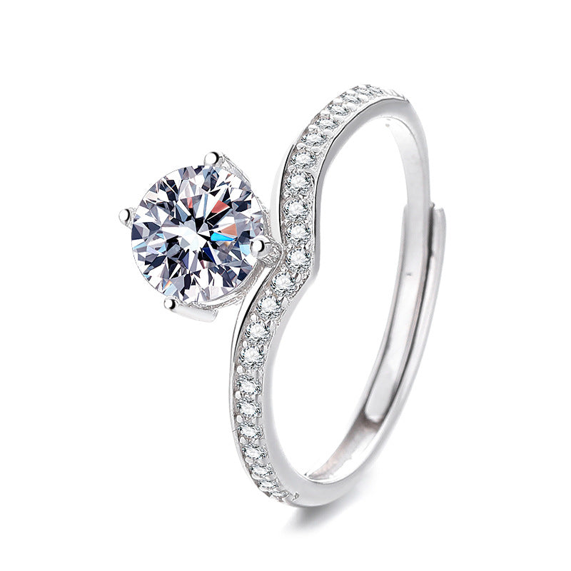 Damen Ring mit elegantem Zirkonia-Besatz Shop Nory