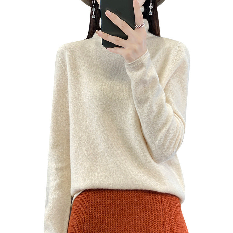 Damen Weicher Feinstrick-Rollkragenpullover mit kaschmirähnlicher Haptik und verlängerten Bündchen Shop Nory