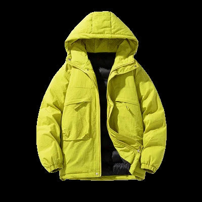 Herren Gepolsterter Ripstop-Parka mit Kapuze Oversize-Schnitt und integrierter Umhängetasche Shop Nory