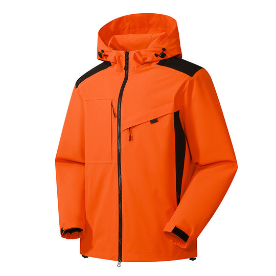 Herren Softshell Outdoorjacke mit wasserdichter Membran und verstellbarer Kapuze Shop Nory