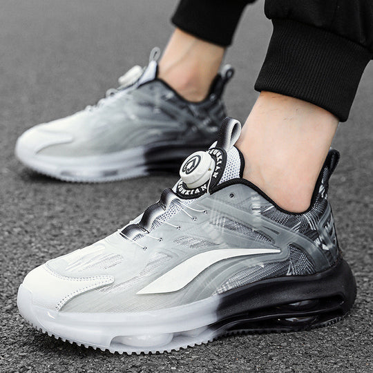 Herren Urbaner Komfort-Sneaker mit sichtbarer Luftkammer, transparentem TPU-Overlay und adaptivem Drehverschluss Shopy Nory