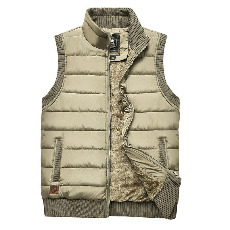 Herren gesteppte Thermo-Steppweste mit wärmender Teddyinnenlage und elastischen Rippabschlüssen Shop Nory