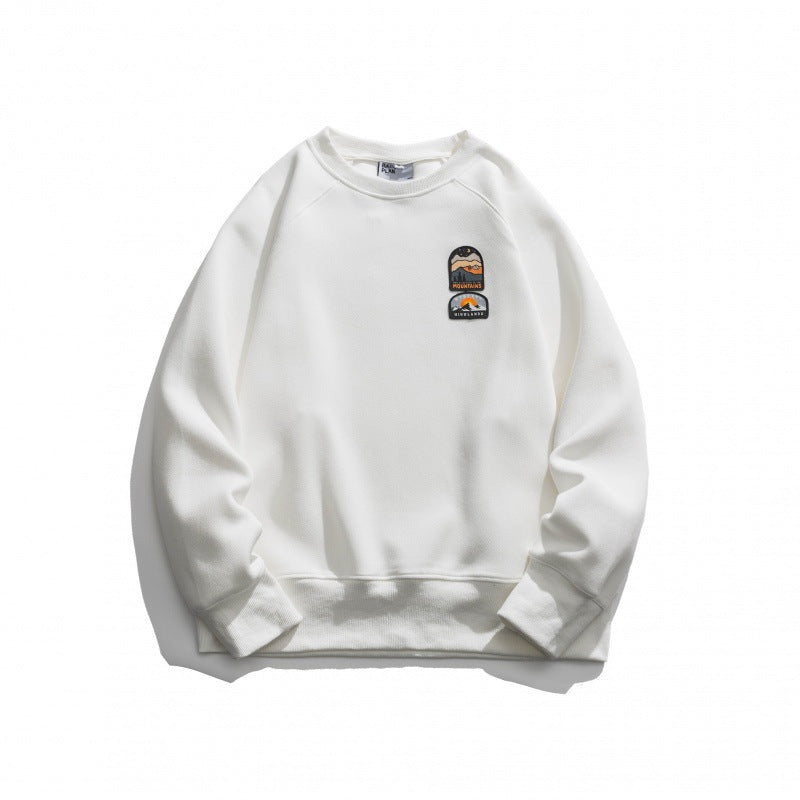 Unisex Oversize-Sweatshirt mit Raglanärmeln und Berg-Patch Shop Nory