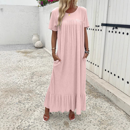 Damen Maxi-Kleid mit praktischem Taschen-Design