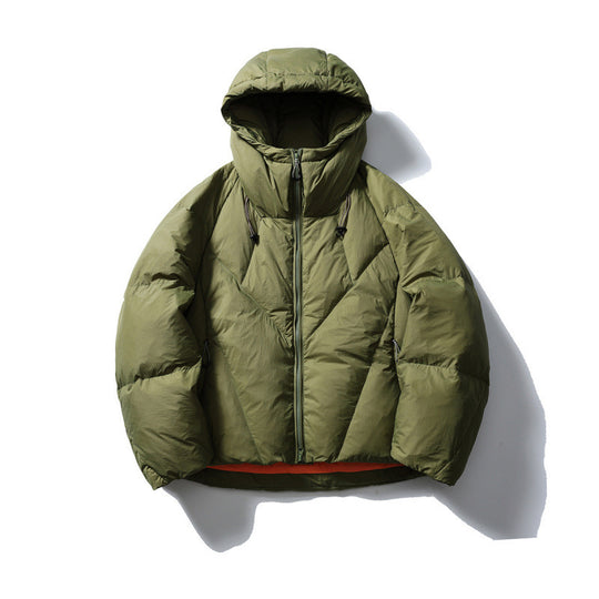 Unisex Leichte gesteppte Pufferjacke mit hoher Kapuze und Thermoisolierung Shop Nory