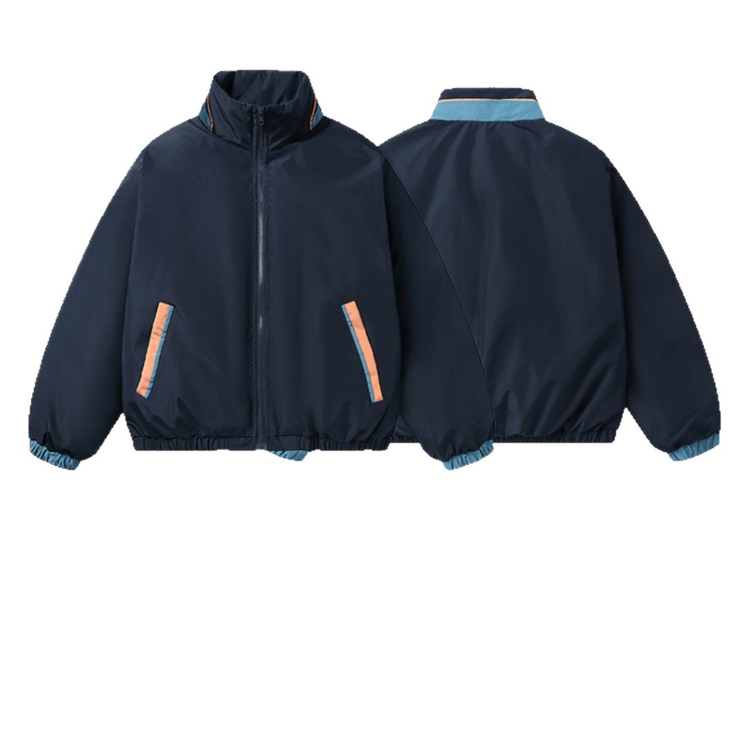 Damen Boxy Leicht-Windbreaker mit hohem Stehkragen und kontrastbesetzten Eingrifftaschen Shop Nory