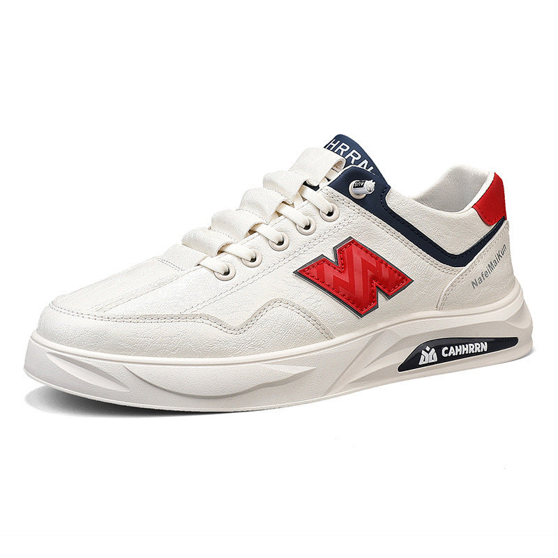 Herren Voluminöse Casual-Sneaker mit strukturiertem Kunstleder, kontrastierten Overlays und gedämpfter Plateau-Sohle Shopy Nory