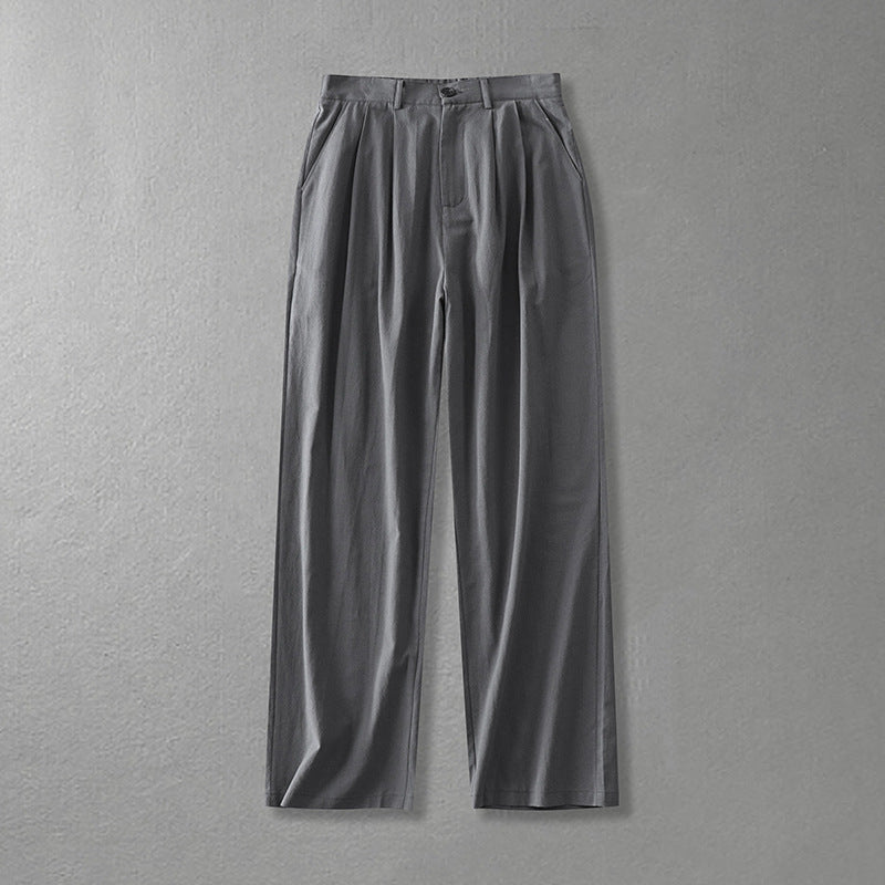 Damen Weite Bundfalten-Hose mit hoher Taille Shop Nory