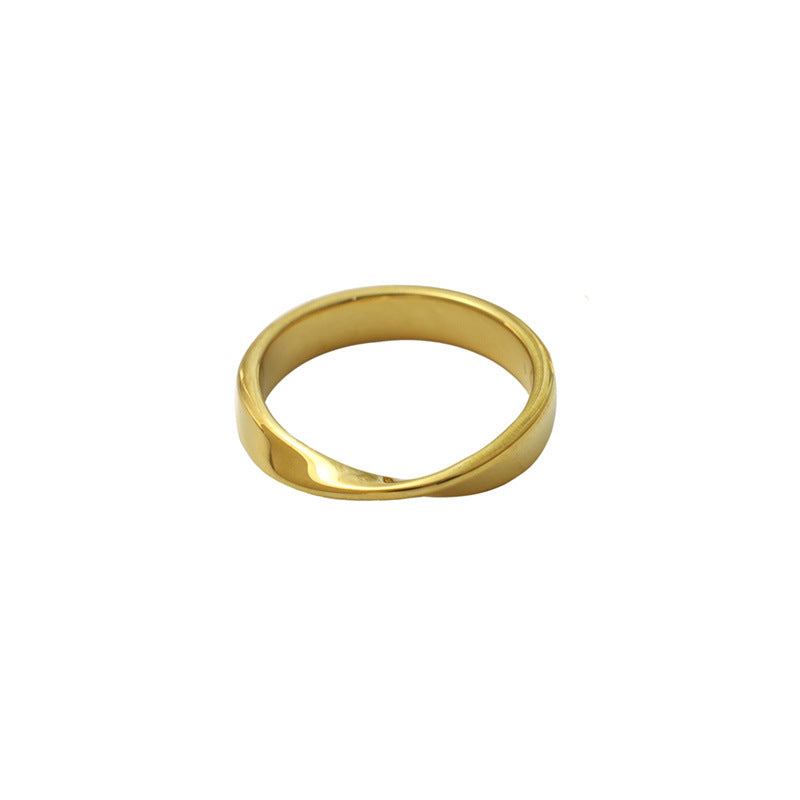Damen minimalistischer und eleganter Goldring Shop Nory
