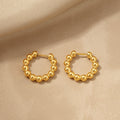 Damen Bold Beaded Hoop Ohrringe Shop Nory