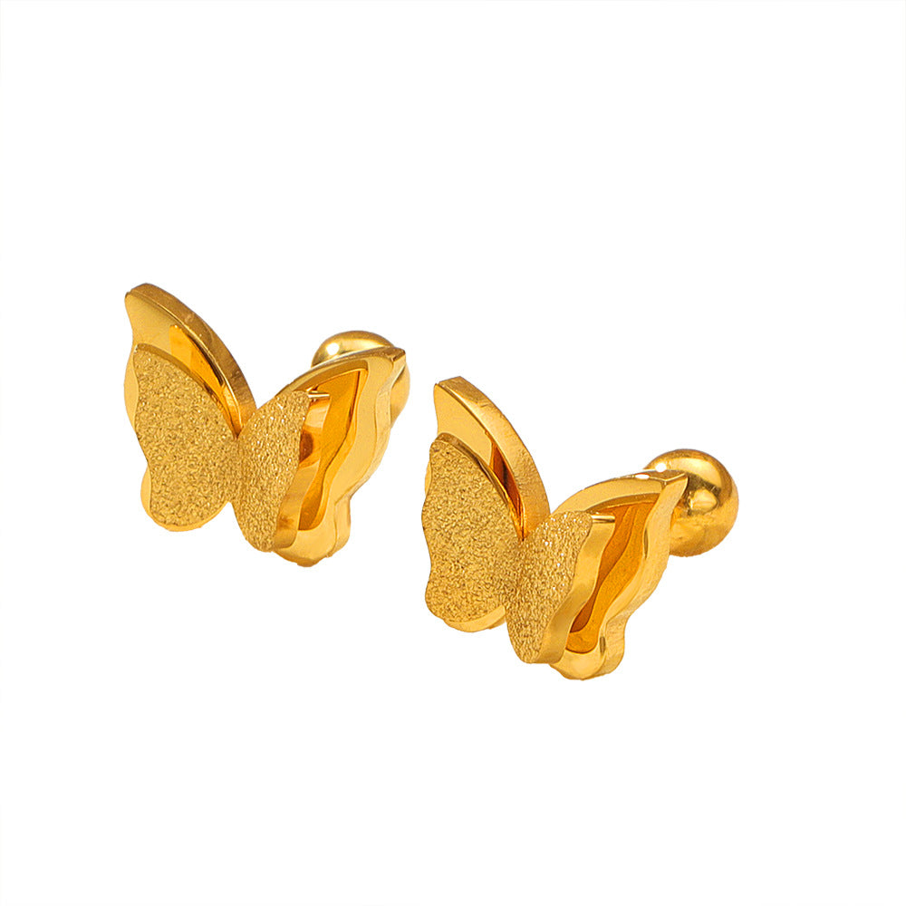 Damen Schmetterlingsdesign Ohrstecker Shop Nory