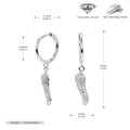 Damen Ohrringe mit funkelnden Zirkonakzenten in elegantem Tropfen-Design Shop Nory