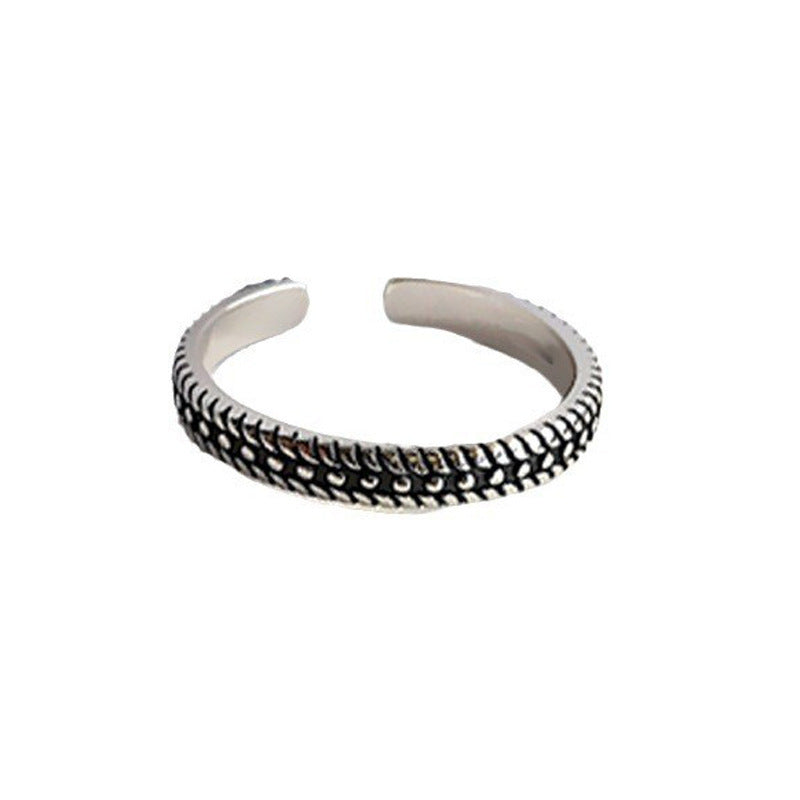 Damen moderner und eleganter Ring mit quadratischem Onyx Shop Nory