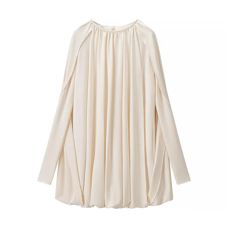 Damen Cape-Minikleid mit Faltenwurf und seitlichen Ärmelschlitzen Shop Nory