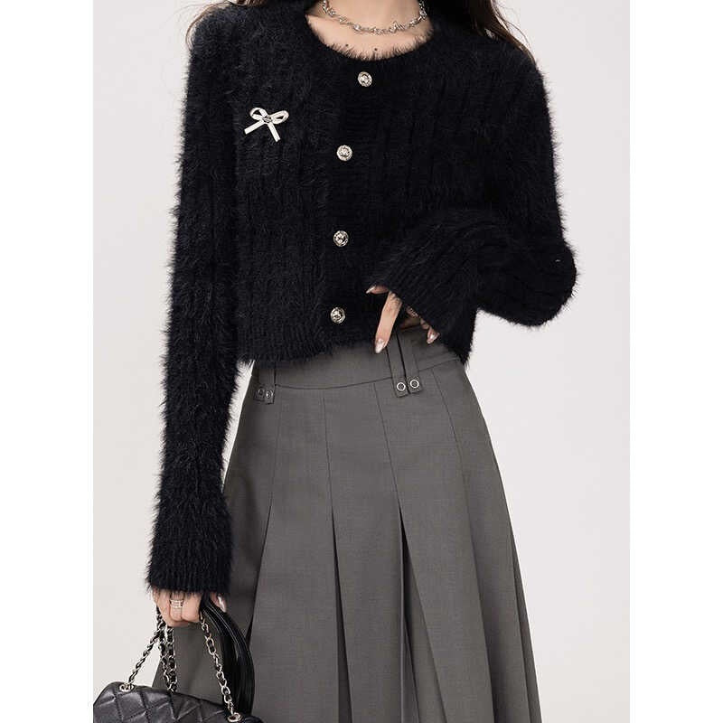 Damen Eleganter kurzer Cardigan mit Knöpfen Shop Nory