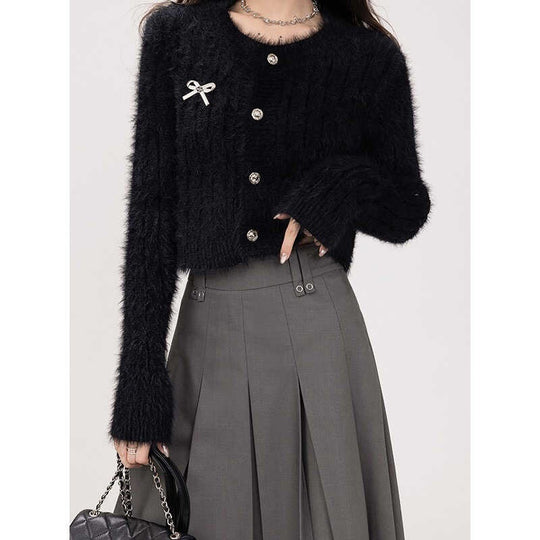 Damen Eleganter kurzer Cardigan mit Knöpfen Shop Nory