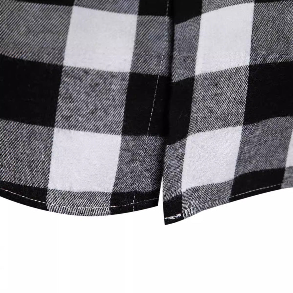 Herren Flanellhemden mit integriertem Kapuzen-Design und lässigem Look Shopnory