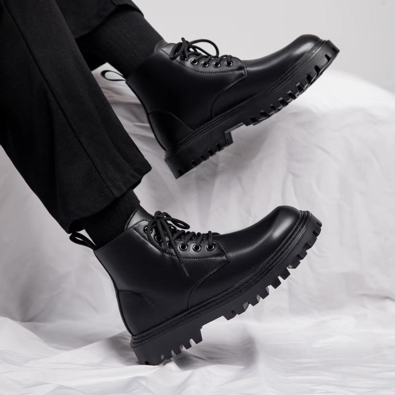 Herren Robuste Schnürstiefel mit rutschfester Sohle und stabiler Konstruktion