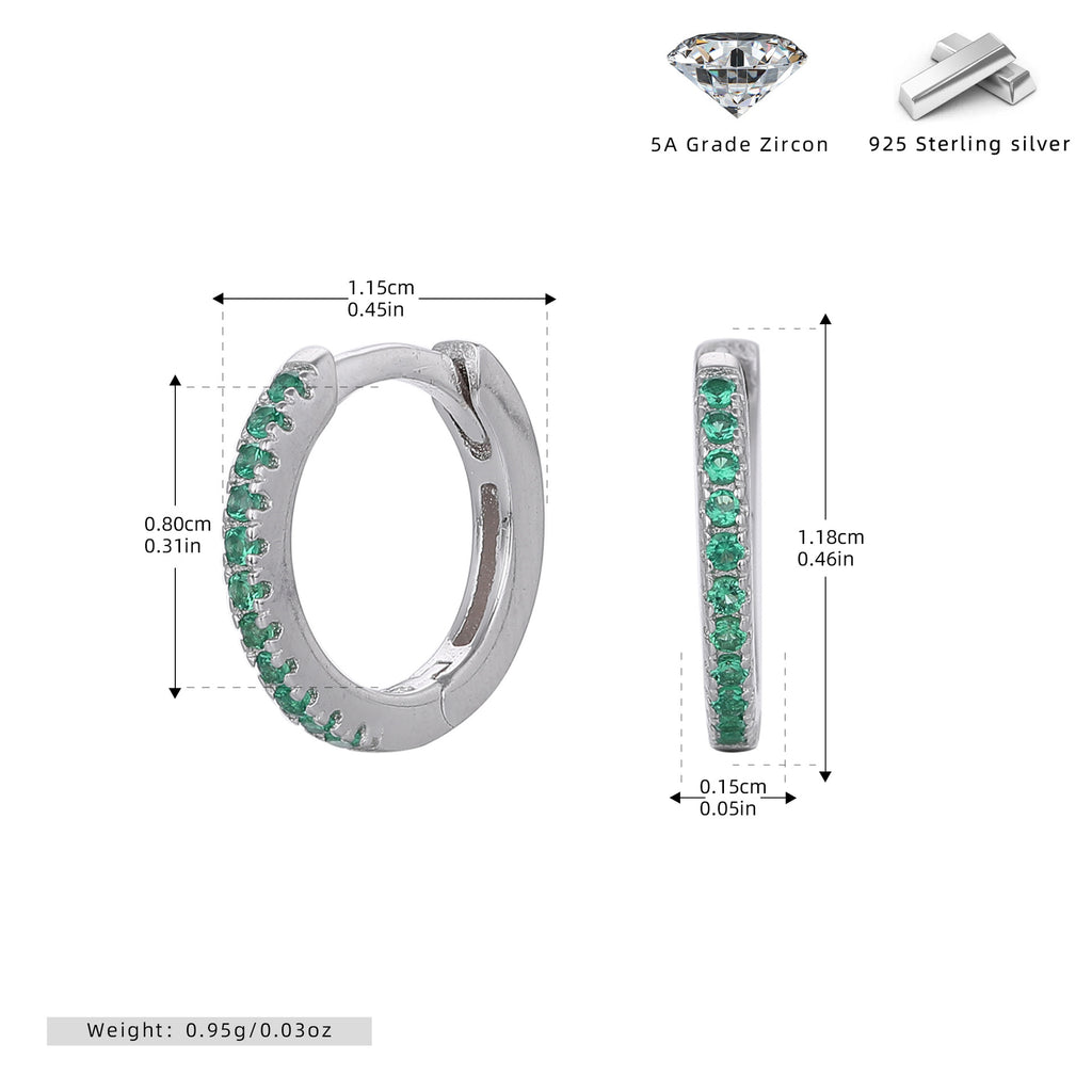 Damen Creolen mit funkelnden Zirkonsteinen in elegantem Design Shop Nory